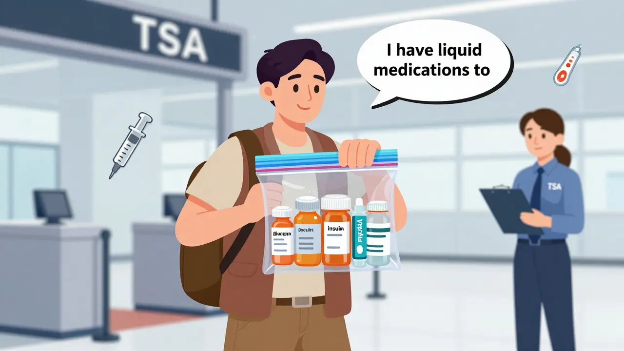 How to Clear Security with Liquid Medications and Supplies at the Airport