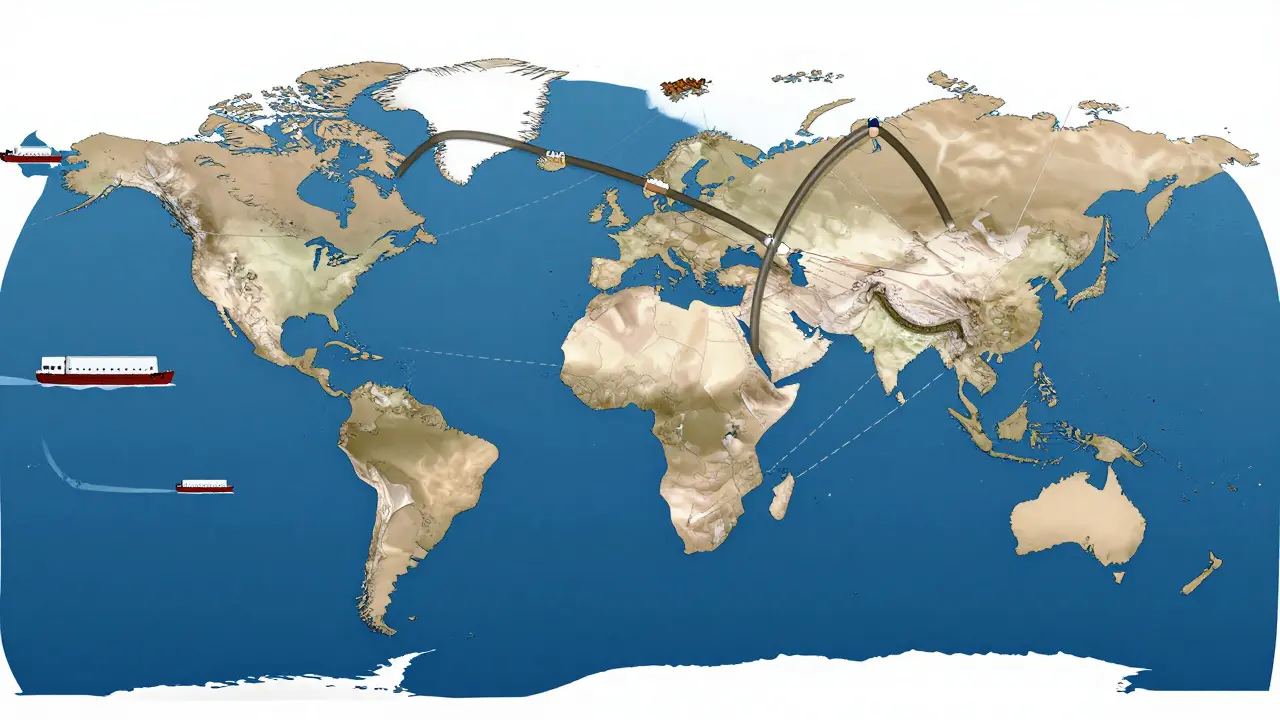 Map illustrating unequal global vaccine supply chains