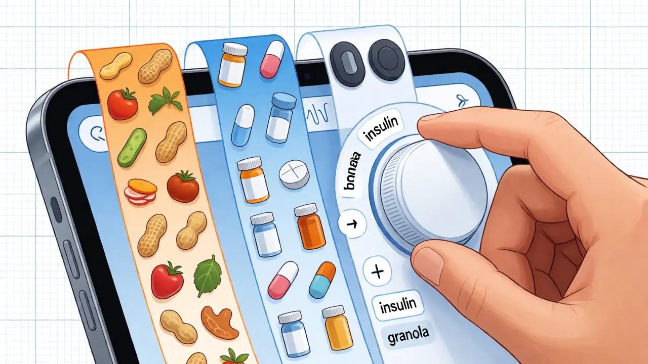 Customizable FDA alert streams for food, drugs, and devices shown in technical diagram